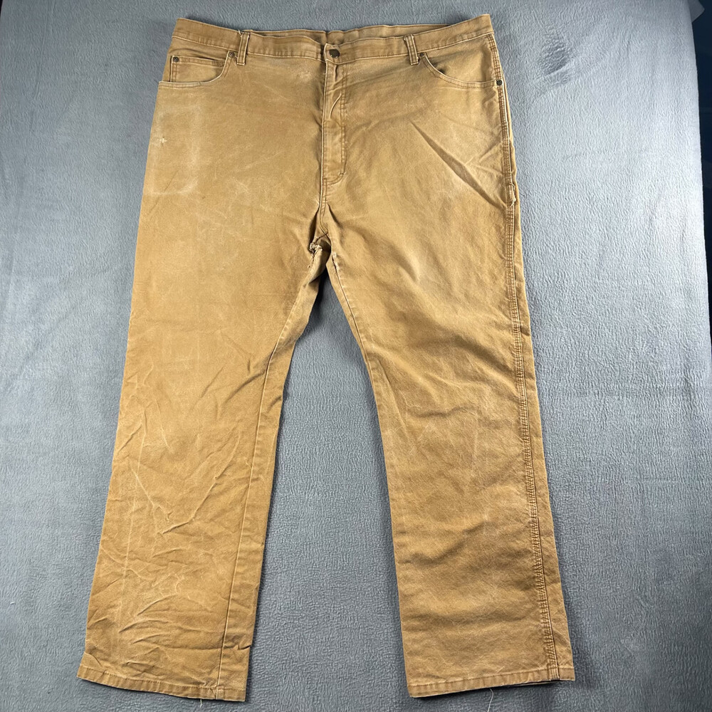Dickies Duck Tan Cargo Carpenter Work Pants 44x32 Thrashed Distressed Skater